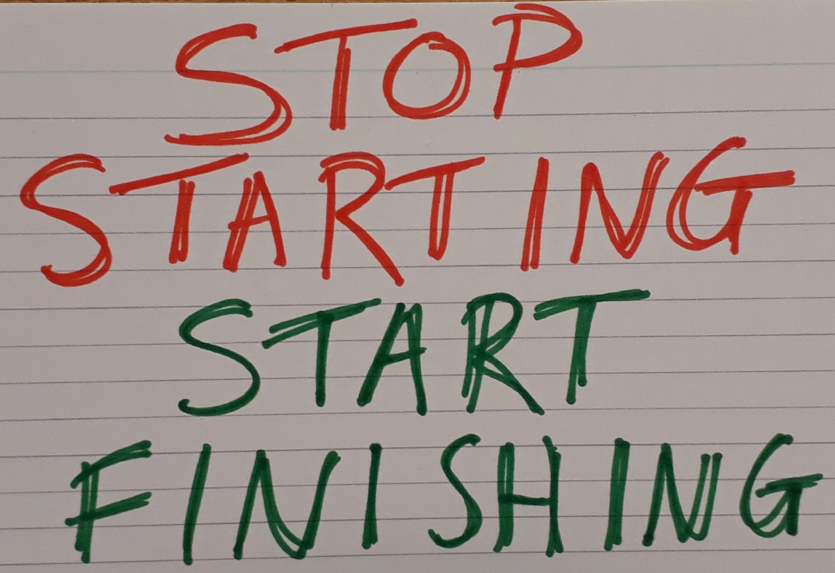 Stop starting, start finishing